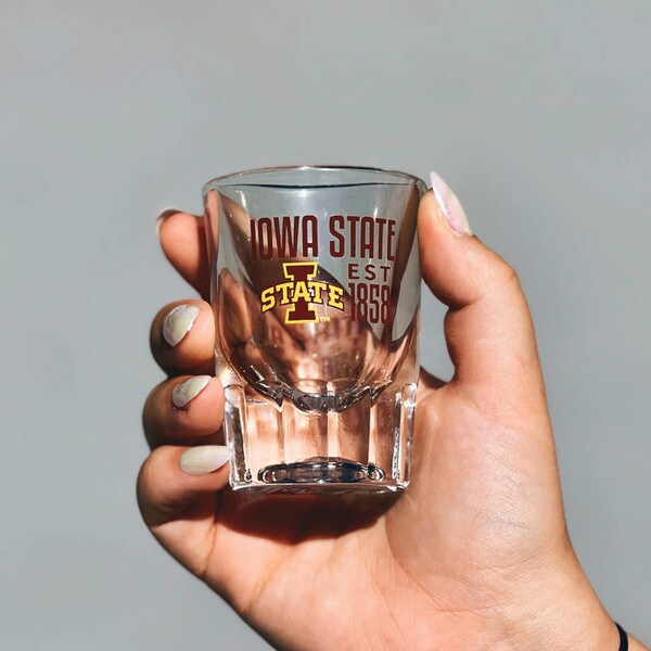 I-State Iowa State Est. 1858 Fluted 2 oz. Shot Glass